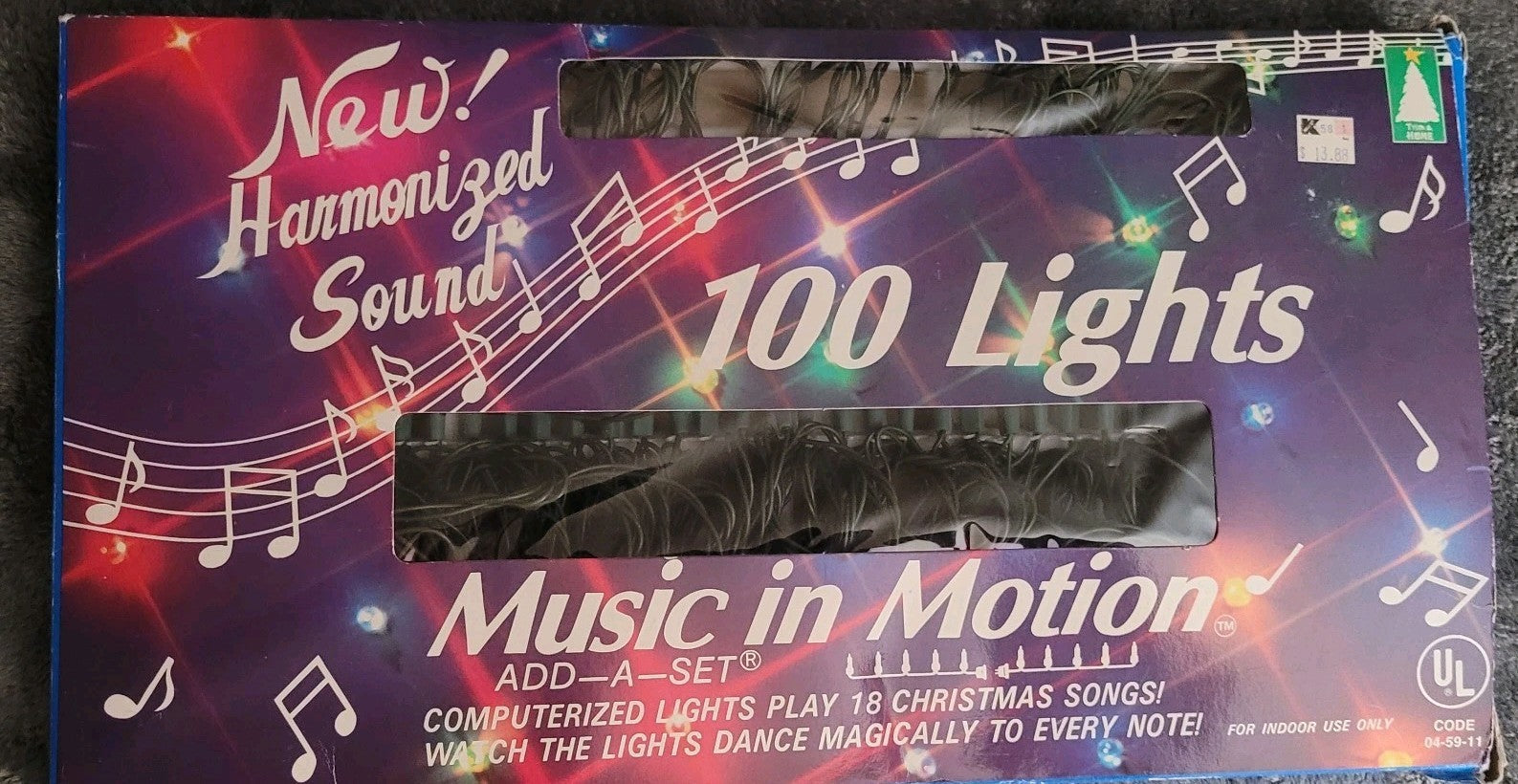 'Music in Motion' 100 Bulb Christmas Lights Computerized Musical 07FC0E-D4 - KOEEK
