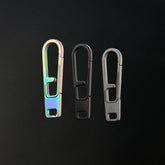Titanium Keychain Zipper Head Connector DIY Backpack Buckle EDC Accessories Tool 07FC0E-D4 - KOEEK