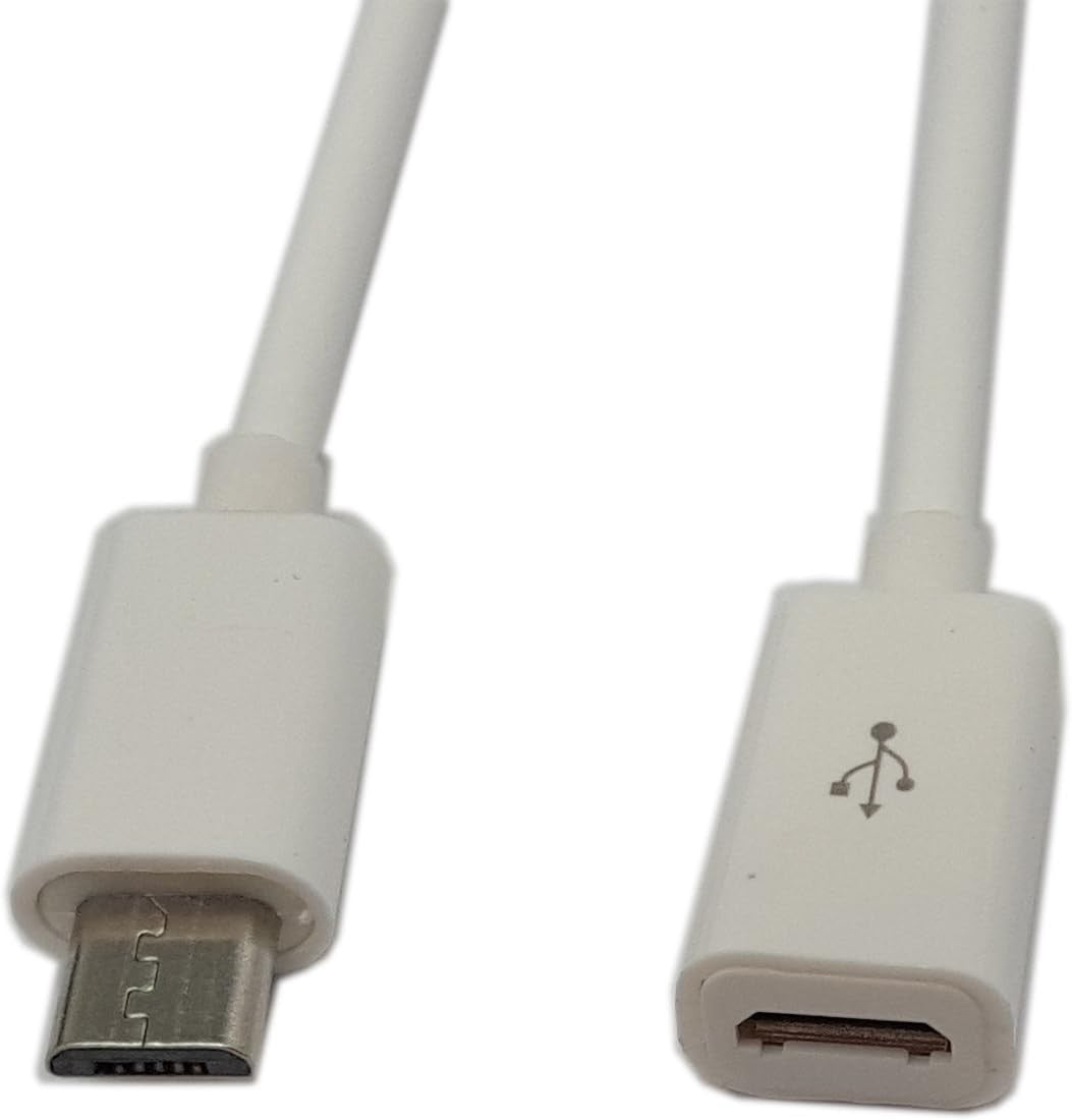 new zdyCGTime 4.5Inch Cellphone/Tablet USB Micro Male to Female Sync & White ZDYCGTIME - KOEEK