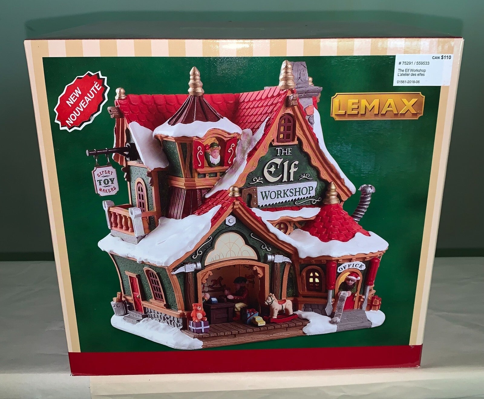 2017 Lemax The Elf Workshop Christmas Village #75291 Lighted Building LEMAX - KOEEK