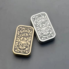 Good Luck Cat EDC Fidget Slider Alloy Fun Mechanical Push Fidget Toys Kawaii 07FC0E-D4 - KOEEK