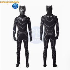 Captain America Civil War Black Panther Cosplay Costume Jumpsuit Helmet Shoes 07FC0E-D4 - KOEEK
