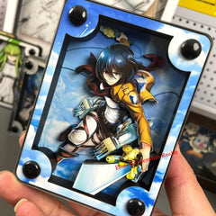 Anime Attack on Titan Mikasa Acrylic Brick 3D Card Figure Collection Decor Gift 07FC0E-D4 - KOEEK