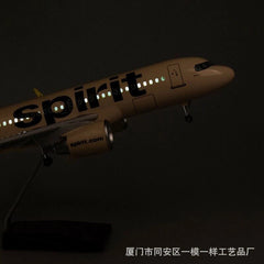 1/80 The USA Airbus A320neo passengerPlane Yellow Voice Light & Wheels Display 07FC0E-D4 - KOEEK
