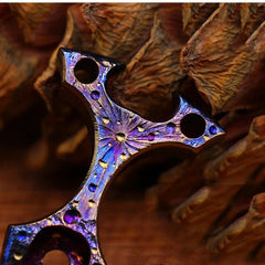 Outdoor Handmade Titanium Pry Bar Crowbar Bottle Opener Pocket Multi EDC Tool 07FC0E-D4 - KOEEK