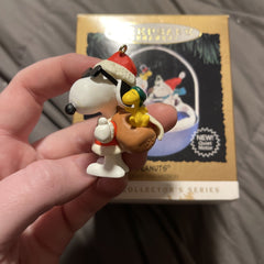 1995 Hallmark Keepsake Magic Ornament Motion Light PEANUTS in Box Joe Cool Lot HALLMARK - KOEEK