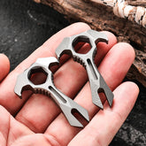 Titanium Alloy Pry Bar Crowbar Wrench Can Opener EDC Outdoor Portable Multi Tool 07FC0E-D4 - KOEEK
