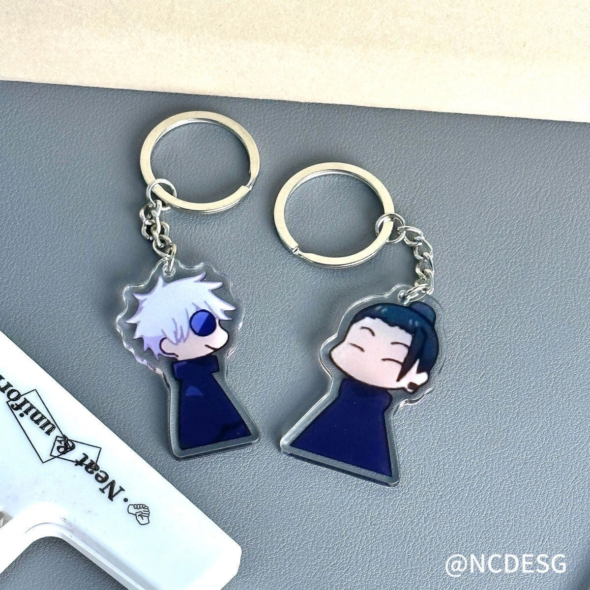 Jujutsu Kaisen Satoru Gojo Geto Suguru Keychain Key Anime Pendant Keyring Gift 07FC0E-D4 - KOEEK