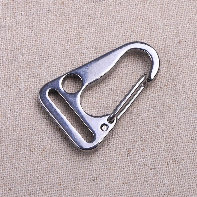 2pcs EDC Stainless Steel Keychain Carabiner Portable Car Key Bag Pendant Tool 07FC0E-D4 - KOEEK