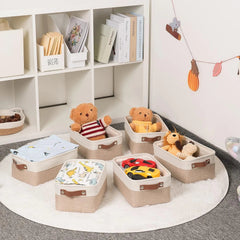 Small fabric storage basket dimensions: 11.8 inches x 7.8 inches x 5.1 inches) 07FC0E-D4 - KOEEK