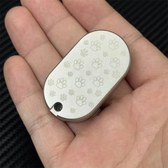 Greedy Big Fat Cat EDC Fidget Slider Stainless Steel Mechanical Push Fidget Toys 07FC0E-D4 - KOEEK