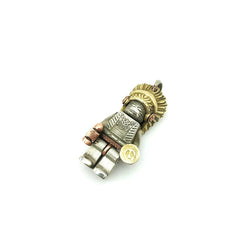 White Brass Copper Chief Key Ring Bead Paracord Knife Bead Pendant Lanyard Bead 07FC0E-D4 - KOEEK