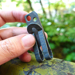Titanium Money Clip Metal Pocket Holder Wallet Credit Card w/ Ruler Wrench Tool 07FC0E-D4 - KOEEK