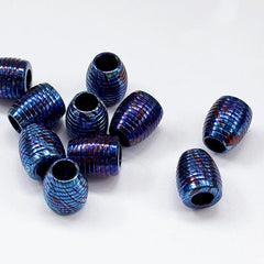 Titanium Damascus Parachute Bead Necklace Bracelet Pendant Knife Lanyard Bead 07FC0E-D4 - KOEEK