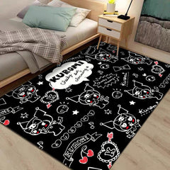 KUROMI My Melody Cinnamoroll Cartoon Floor Mat Carpet Non-Slip Large Doormat Rug 07FC0E-D4 - KOEEK