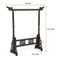 36.5cm Chinese Calligraphy Brush Holder Hanging Traditional Brush Shelf Rest 07FC0E-D4 - KOEEK
