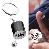 EDC Gear Stick Metal Knob Box Speed'Shift Fidget Toy Keyfob Car Keychains Gift 07FC0E-D4 - KOEEK