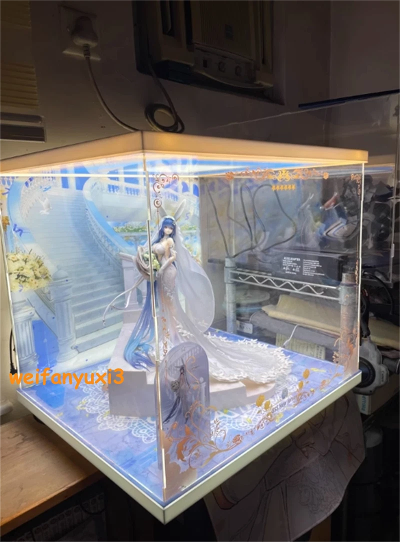 APEX Azur Lane Jersey Snow-White Ceremony Ver. 1/7 LED Acrylic Display Box 07FC0E-D4 - KOEEK