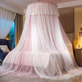 Bed Canopy Princess for Girls,Bed Canopy Curtain Double Layer Sheer Mesh 07FC0E-D4 - KOEEK