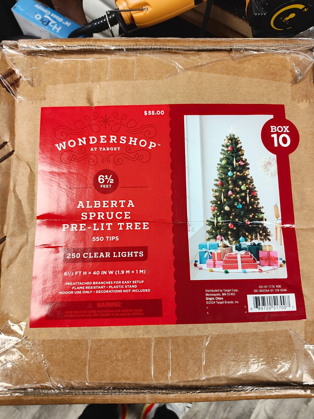 Wondershop 6.5' Pre-lit Alberta Spruce Artificial Christmas Tree & Clear Lights WONDERSHOP - KOEEK