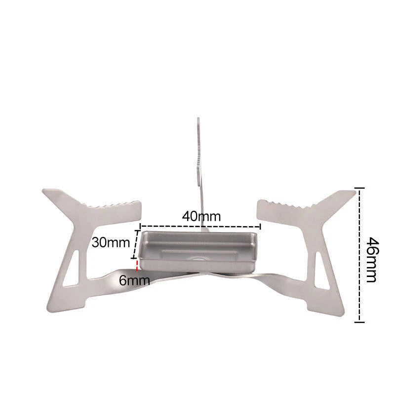 Outdoor Pure Titanium Solid Alcohol Furnace Folding Integrated Triangle Furnace 07FC0E-D4 - KOEEK