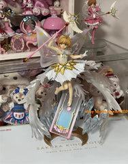 Official 1/7 Card Captor Sakura Kinomoto Sakura Transparent Card PVC Figure Gift 07FC0E-D4 - KOEEK