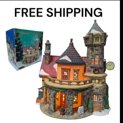 2 Heartland Valley Village Porcelain Lighted Red Lion Inn Department Christmas HEARTLAND - KOEEK