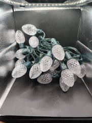 TWINKLY LUMATIONS C12 FACETED LED LIGHTS 20CT RGB APP CONTROLLED 15.8' - ! TWINKLY - KOEEK