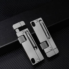 Titanium Adjustable Wrench Screwdriver EDC Pocket Multi Tools Portable Keychain 07FC0E-D4 - KOEEK