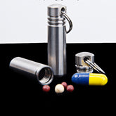 EDC Titanium Alloy Outdoor Travel Survival Waterproof Container Pill Storage Box 07FC0E-D4 - KOEEK