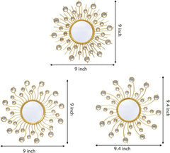 Mirror Wall Decor Wall Mirrors Decorative Sunburst Boho Mirror Gold Mirror Wall 07FC0E-D4 - KOEEK