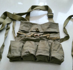 Surplus Chinese Army Type 67 Grenade Pouch Pack Strap Canvas Pack 1966 USA 07FC0E-D4 - KOEEK