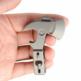 Titanium Alloy Axe Style Keychain Pendant Necklace Opener Crowbar EDC Multi Tool 07FC0E-D4 - KOEEK