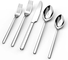30 Piece Silverware Set, Flatware Set for 6, 18/10 Stainless Steel Silverware 07FC0E-D4 - KOEEK