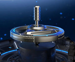EDC Metal Adult Fidget Toy Commander Luminous Alloy Fidget Spinner ADHD Tool 07FC0E-D4 - KOEEK