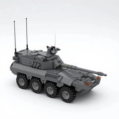 MOC-89851 Centauro Tank Destroyer Building Blocks Military Vehicle Model Kit kid 07FC0E-D4 - KOEEK