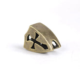 EDC Solid Brass Cross Mark Knife Bead Parachute Cord Pendant DIY Accessories 07FC0E-D4 - KOEEK