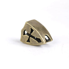 EDC Solid Brass Cross Mark Knife Bead Parachute Cord Pendant DIY Accessories 07FC0E-D4 - KOEEK