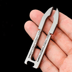 MINI TC4 Titanium Tweezers Bottle Opener Portable Outdoor Camping EDC Keychain 07FC0E-D4 - KOEEK