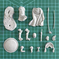 1/24 Resin Figure Model Kit Ancient Spartan Warrior Miniature Diorama Statue 07FC0E-D4 - KOEEK