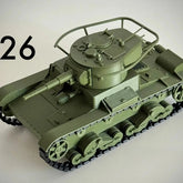 1:35Soviet T-26 Light Tank Assembled ModelStatic Military Vehicle DesktopOrnamen 07FC0E-D4 - KOEEK