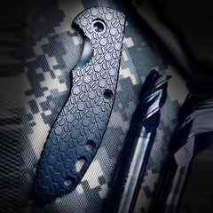 1PC TC4 Scales for Rick Hinderer Knives XM18 3.5” Black Diamond Coating 07FC0E-D4 - KOEEK