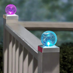 Solar Post Cap Lights Deck Fence Outdoor Railing Lights 07FC0E-D4 - KOEEK