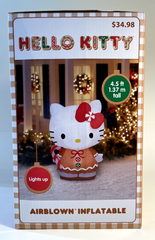 Gemmy 4.5’ Lighted Gingerbread Hello Kitty Christmas Inflatable * ! GEMMY - KOEEK