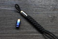 Bullet Shape Titanium Brass Lanyard Bead Knife Paracord Pendant Bracelet DIY EDC 07FC0E-D4 - KOEEK