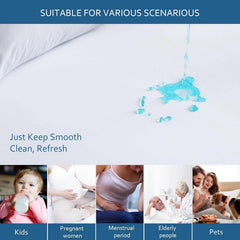 Queen Size Mattress Protector Waterproof,Mattress Cover Protector, Smooth Top 07FC0E-D4 - KOEEK