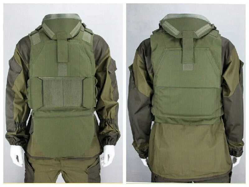 Tactical Vest Complete Plate Carrier Outdoor Protective Vest Equipment Army Fan 07FC0E-D4 - KOEEK