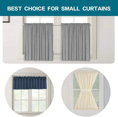 Tension rod elliptical spring curtain rod, adjustable length 07FC0E-D4 - KOEEK