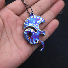 Titanium Elephant Shape Keychain Necklace Pendant Bead outdoor Wrench EDC Tool EDC - KOEEK