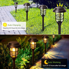 Solar Pathway Lights Outdoor, 8 Pack Garden Lights Powered Landscape Lighting 07FC0E-D4 - KOEEK